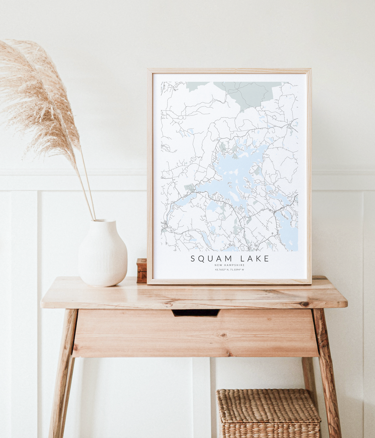 Squam Lake Map Print