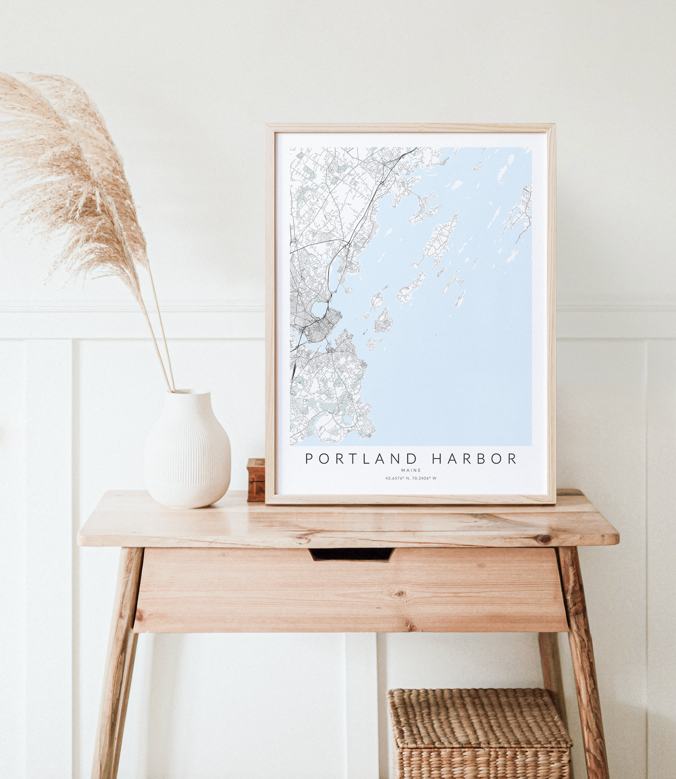 Portland Harbor Map Print