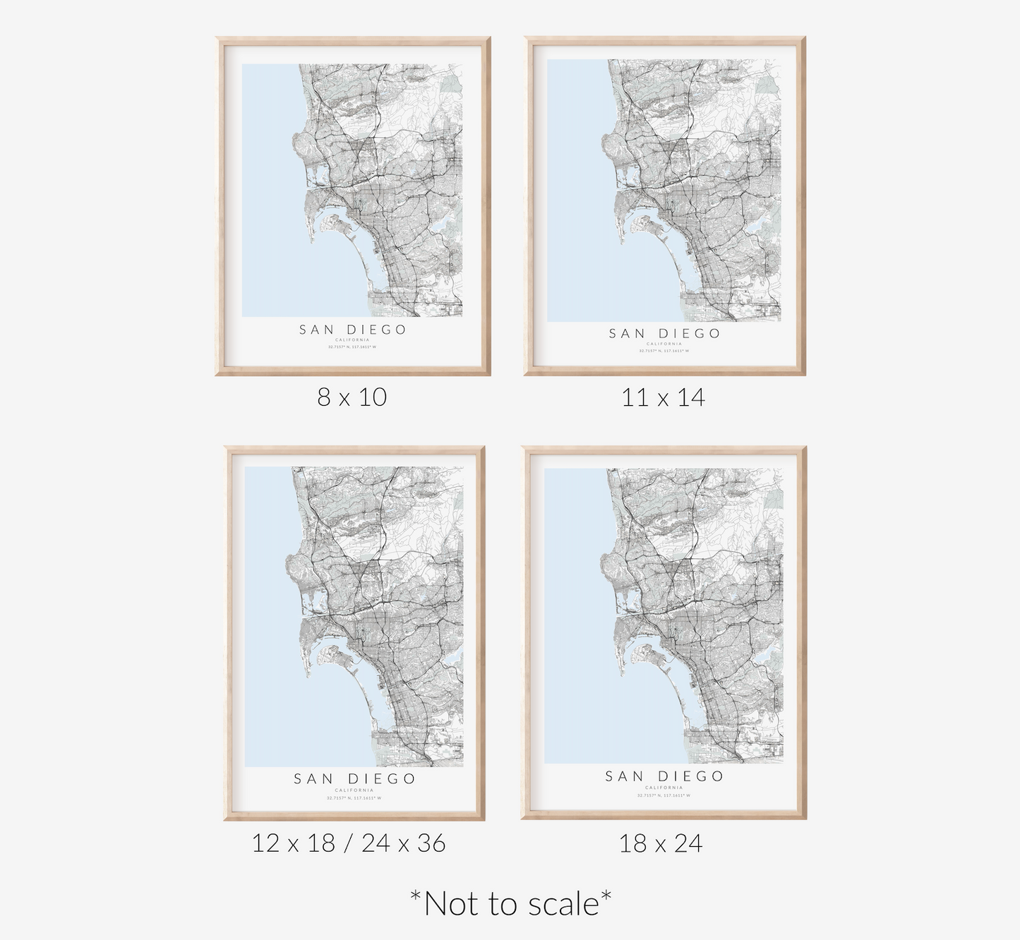 San Diego Map Print