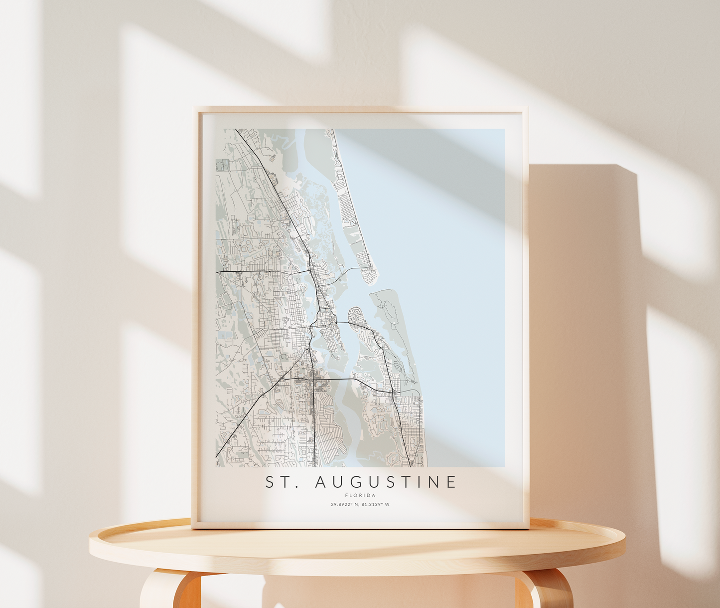 St. Augustine Map Print