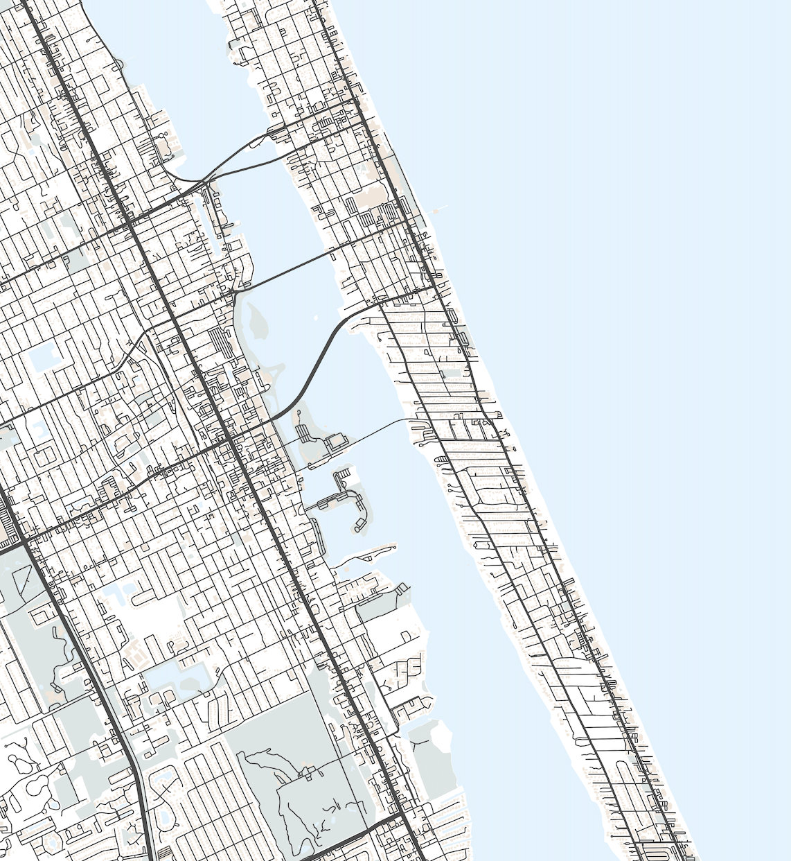 Daytona Beach Map Print – VirtualMap