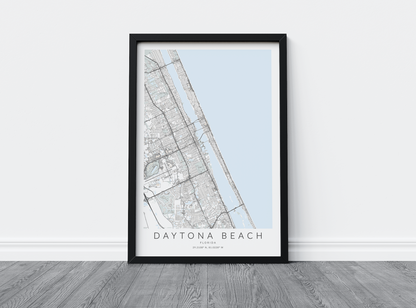 Daytona Beach Map Print
