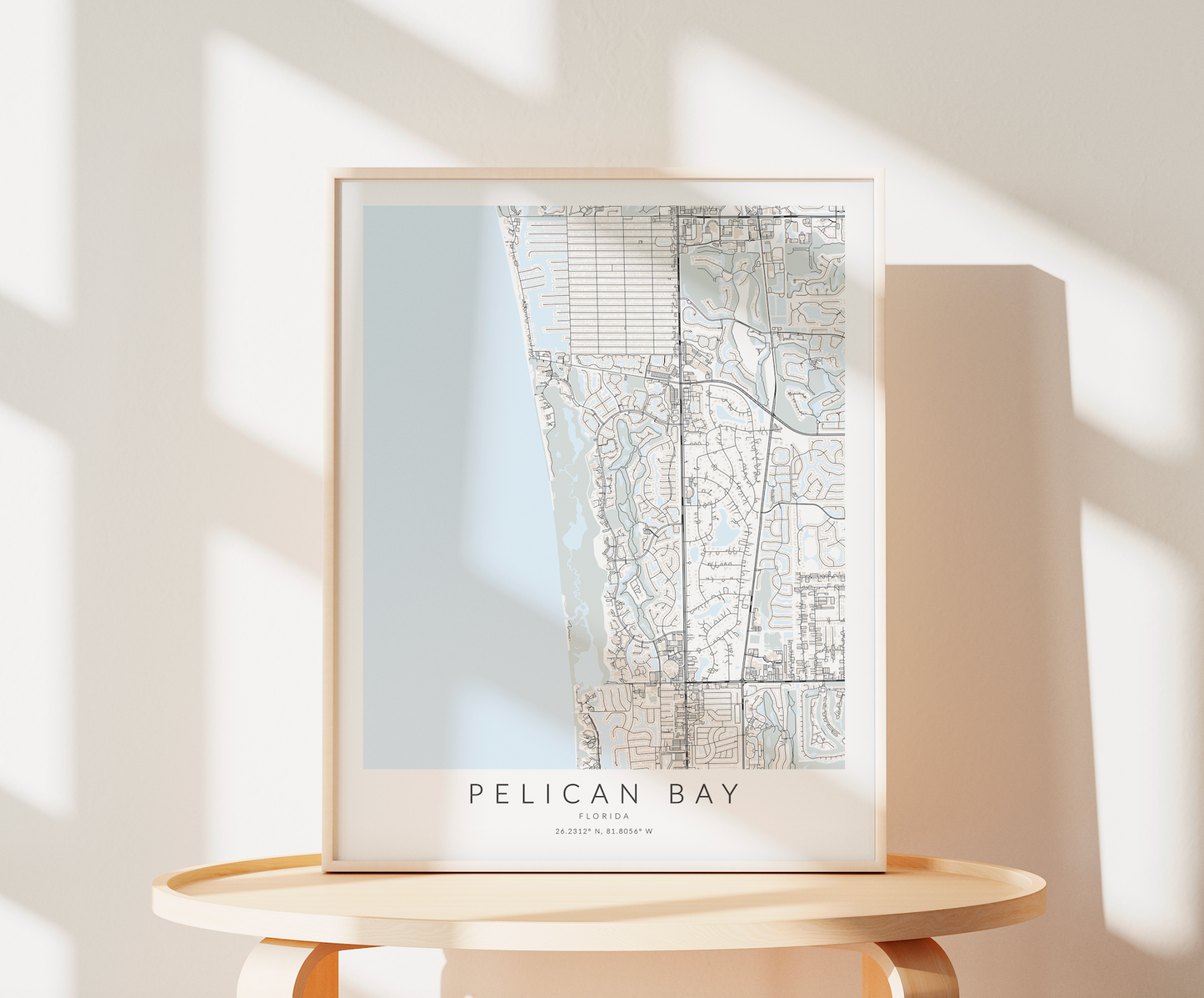 Pelican Bay Map Print