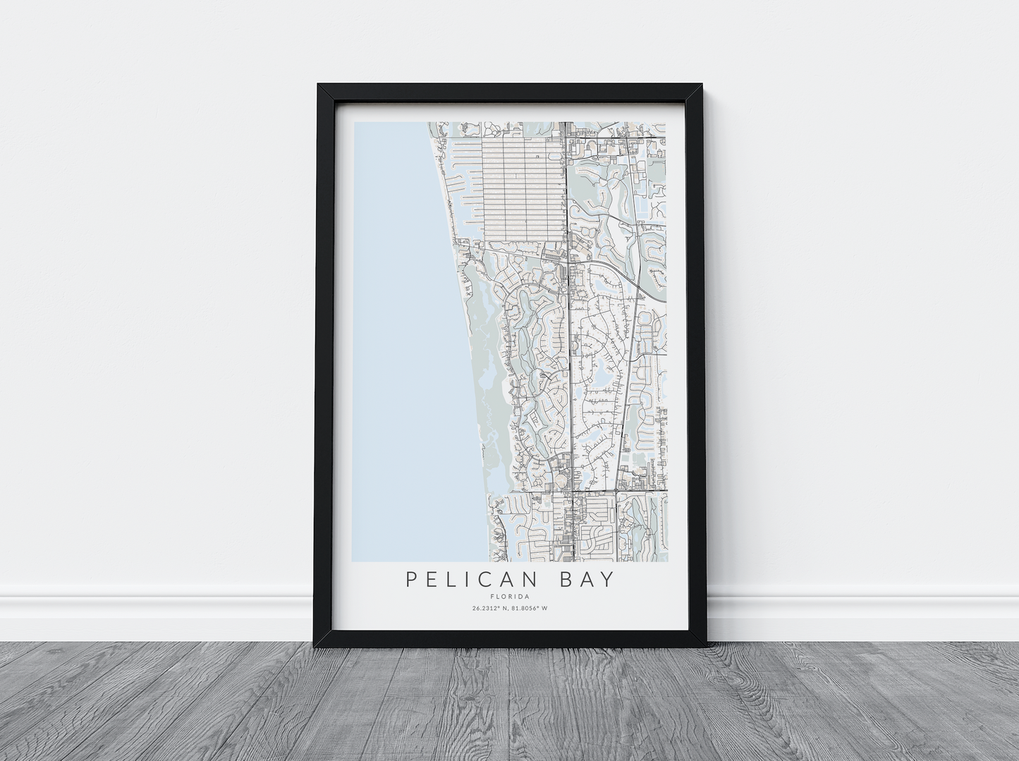 Pelican Bay Map Print
