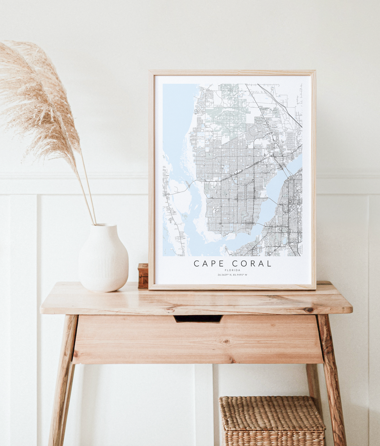 Cape Coral Map Print