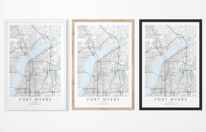 Fort Myers Map Print