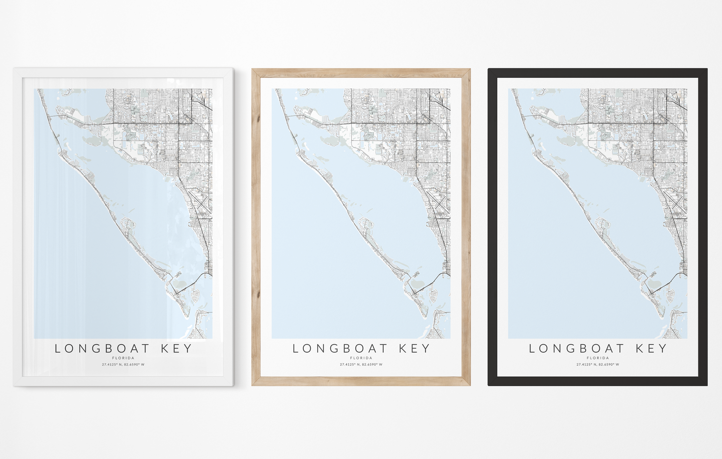 Longboat Key Map Print