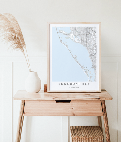 Longboat Key Map Print