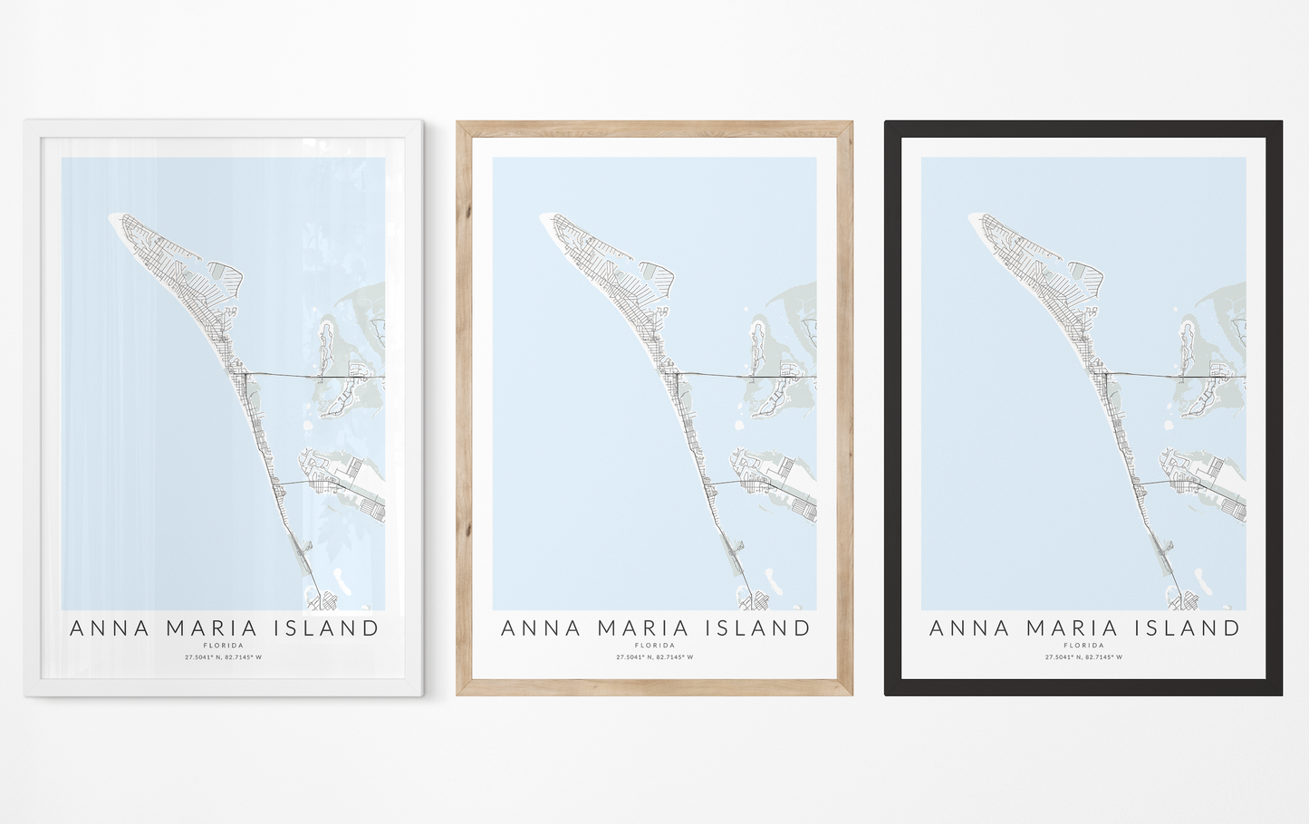 Anna Maria Island Map Print