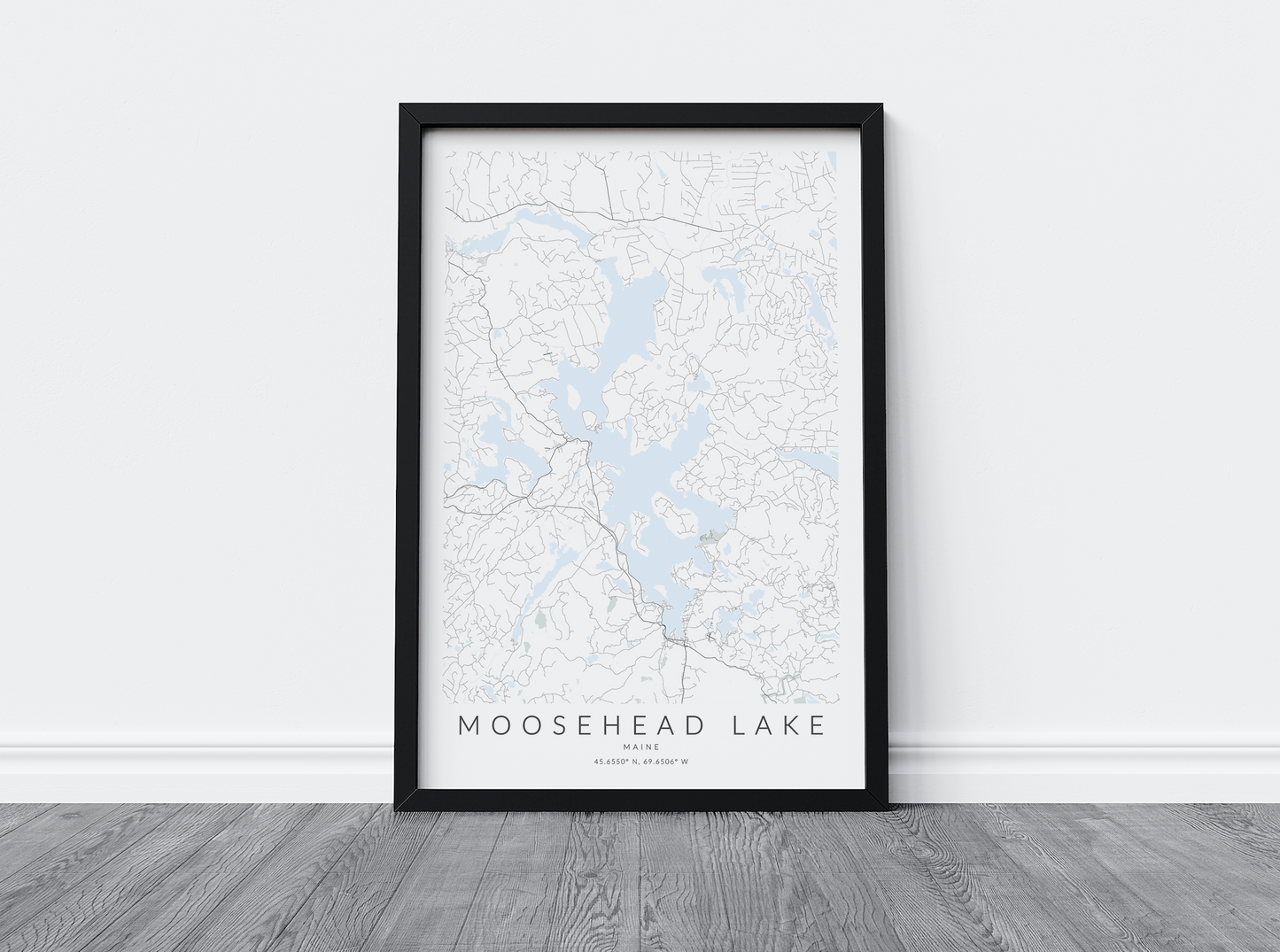 Moosehead Lake Map Print