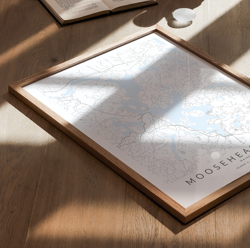 Moosehead Lake Map Print