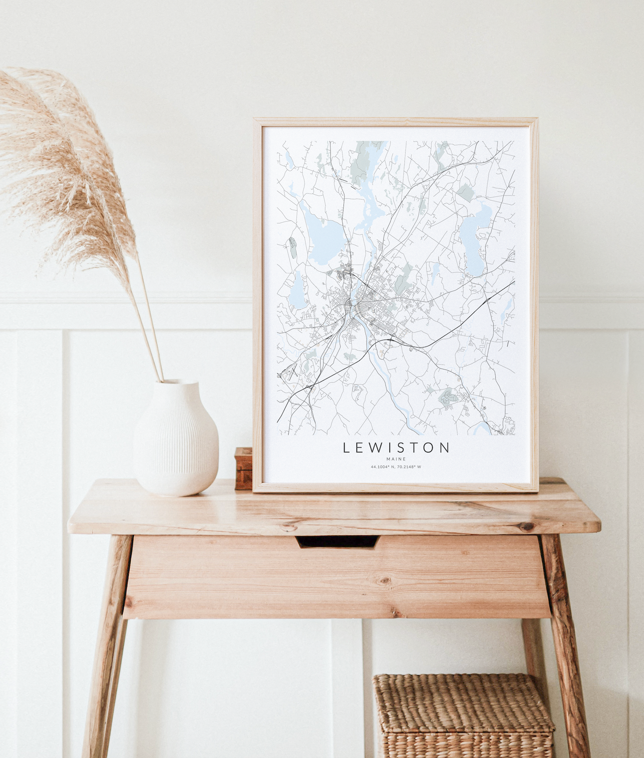 Lewiston Map Print