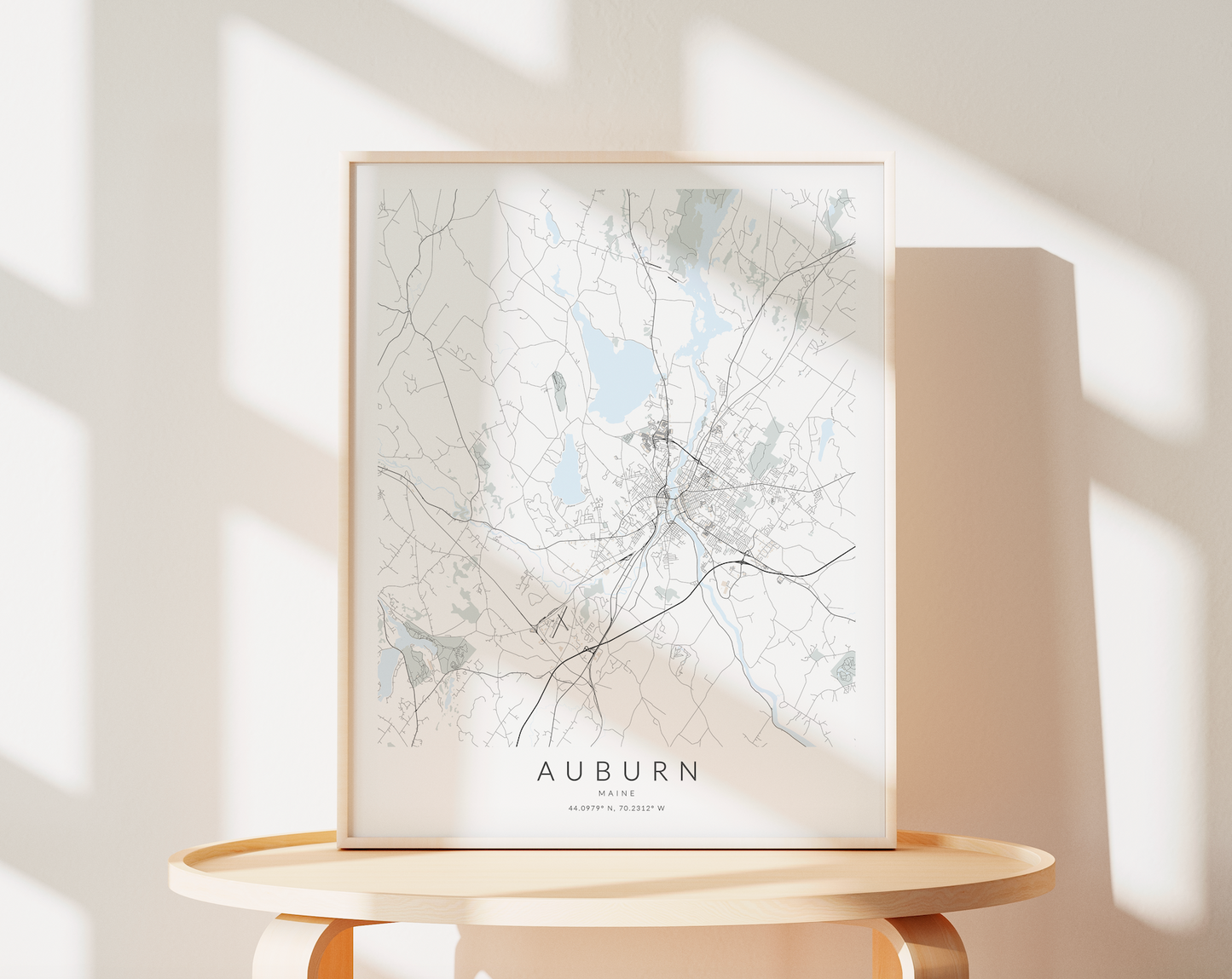 Auburn Map Print