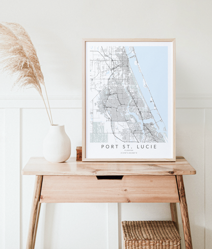 Port St. Lucie Map Print