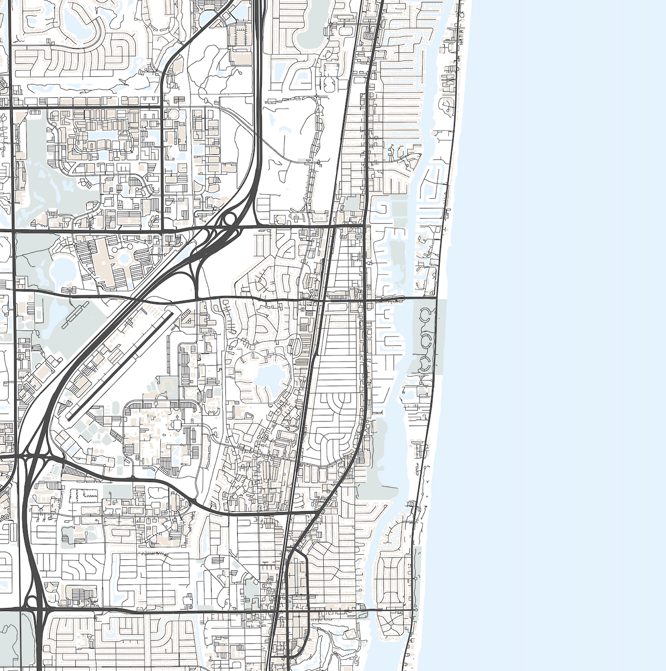 Boca Raton Map Print – VirtualMap