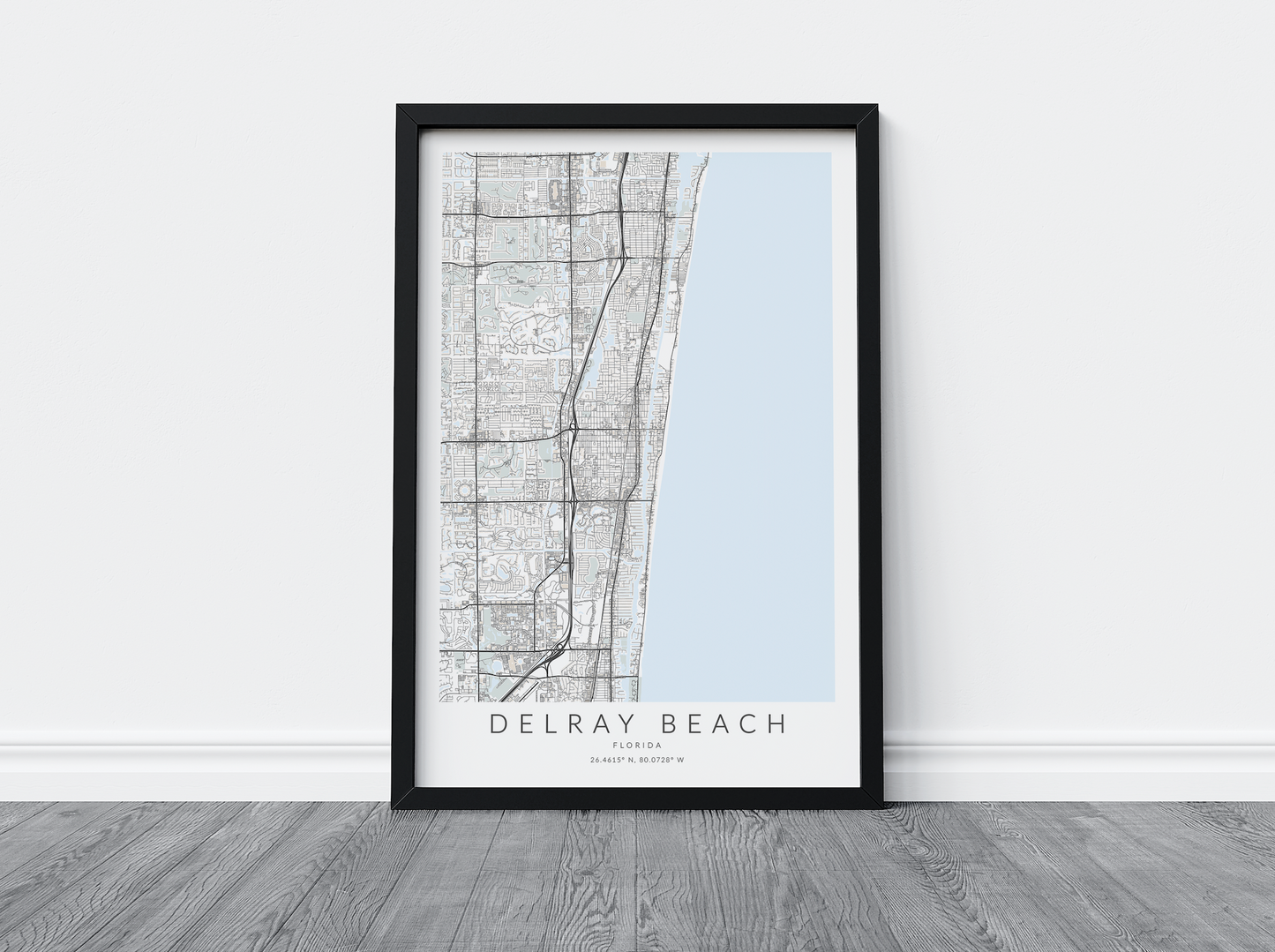 Delray Beach Map Print