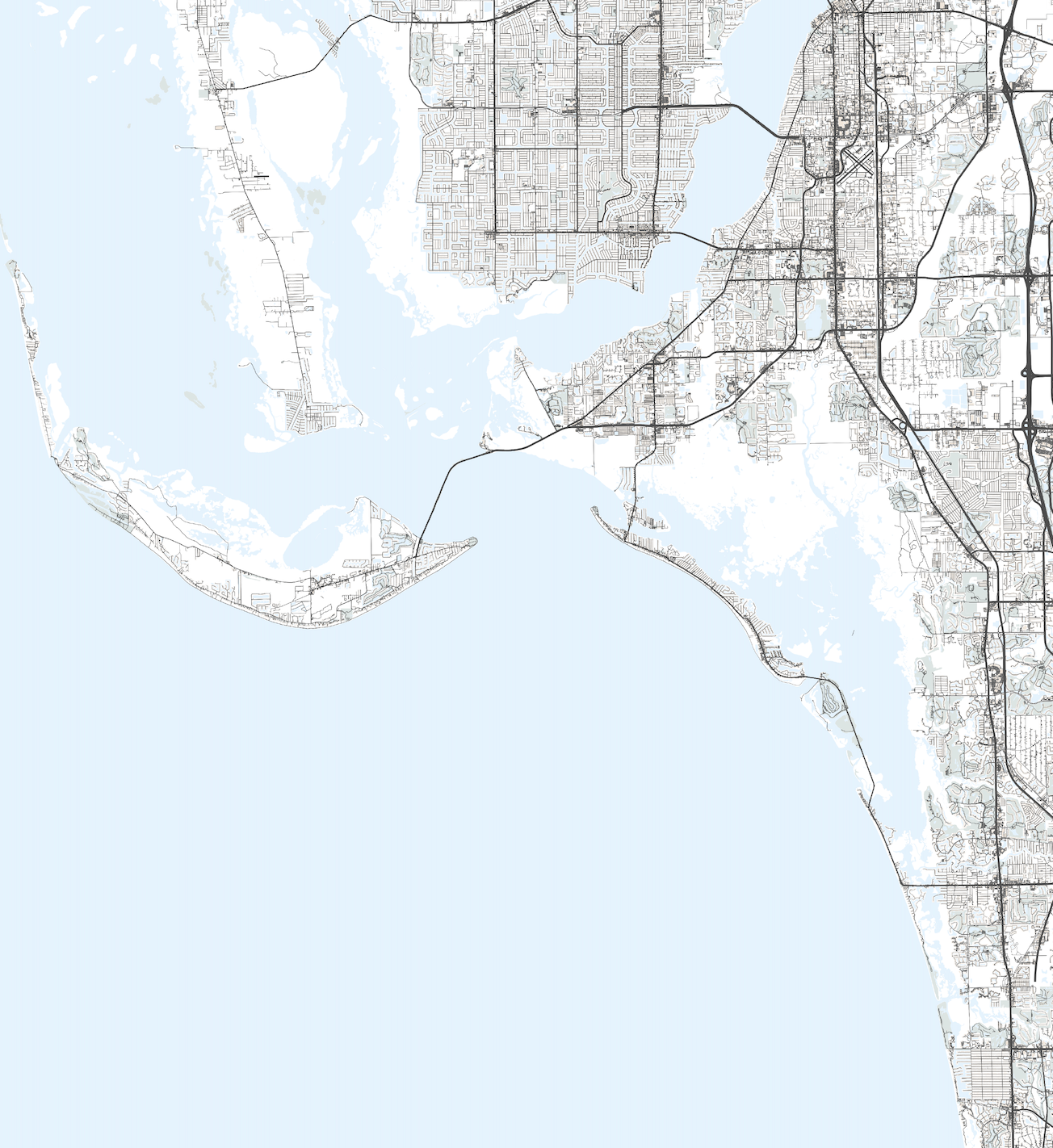 Southwest Florida Map Print VirtualMap