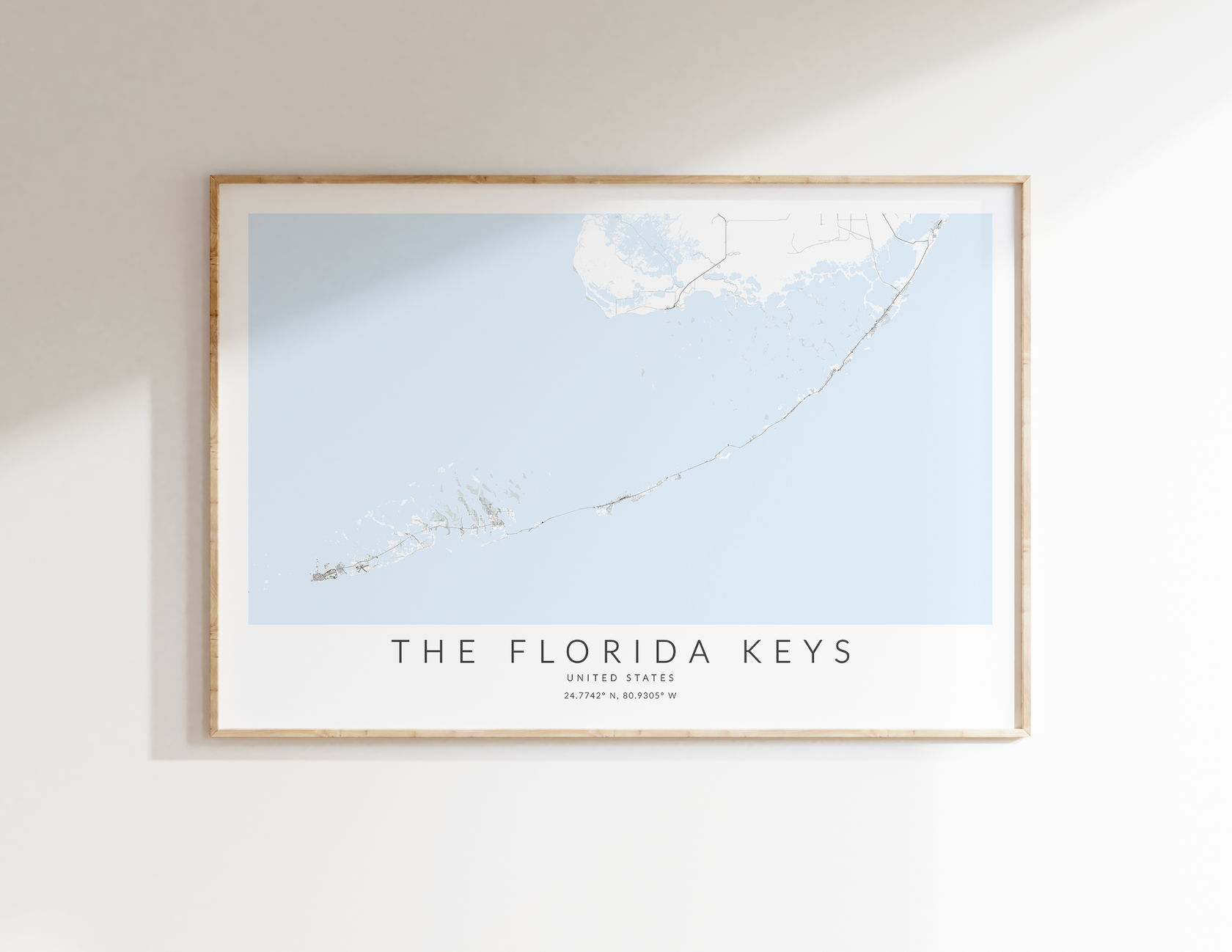Florida Keys Map Print VirtualMap
