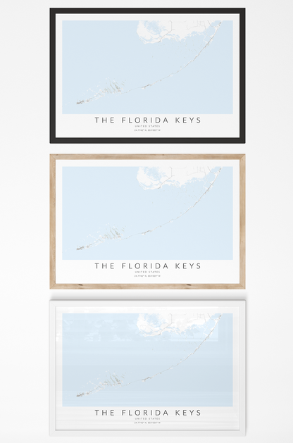 Florida Keys Map Print