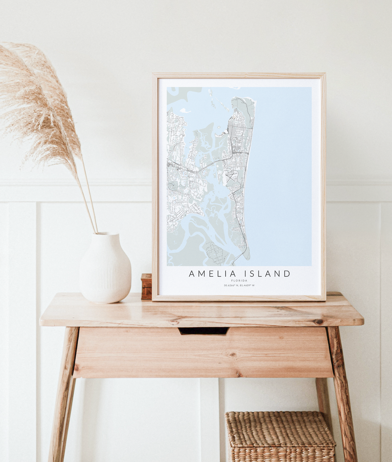 Amelia Island Map Print