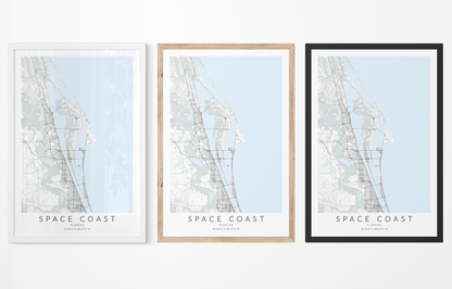 Space Coast Map Print