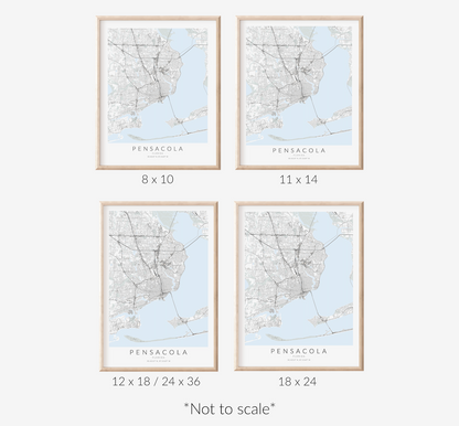 Pensacola Map Print