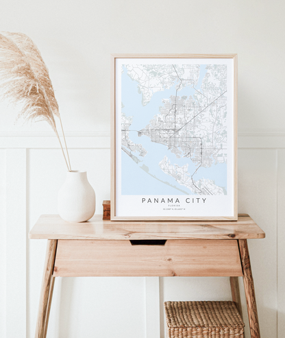 Panama City Map Print