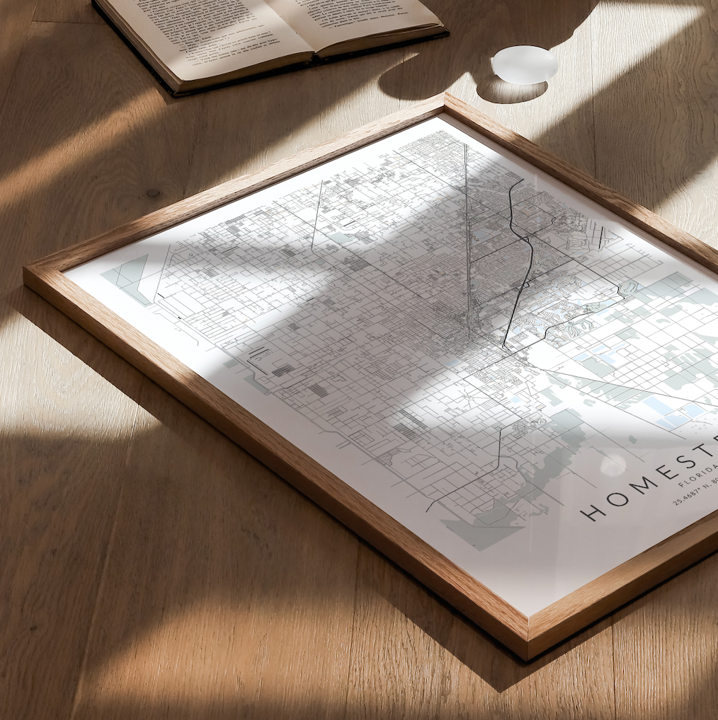 Homestead Map Print – VirtualMap