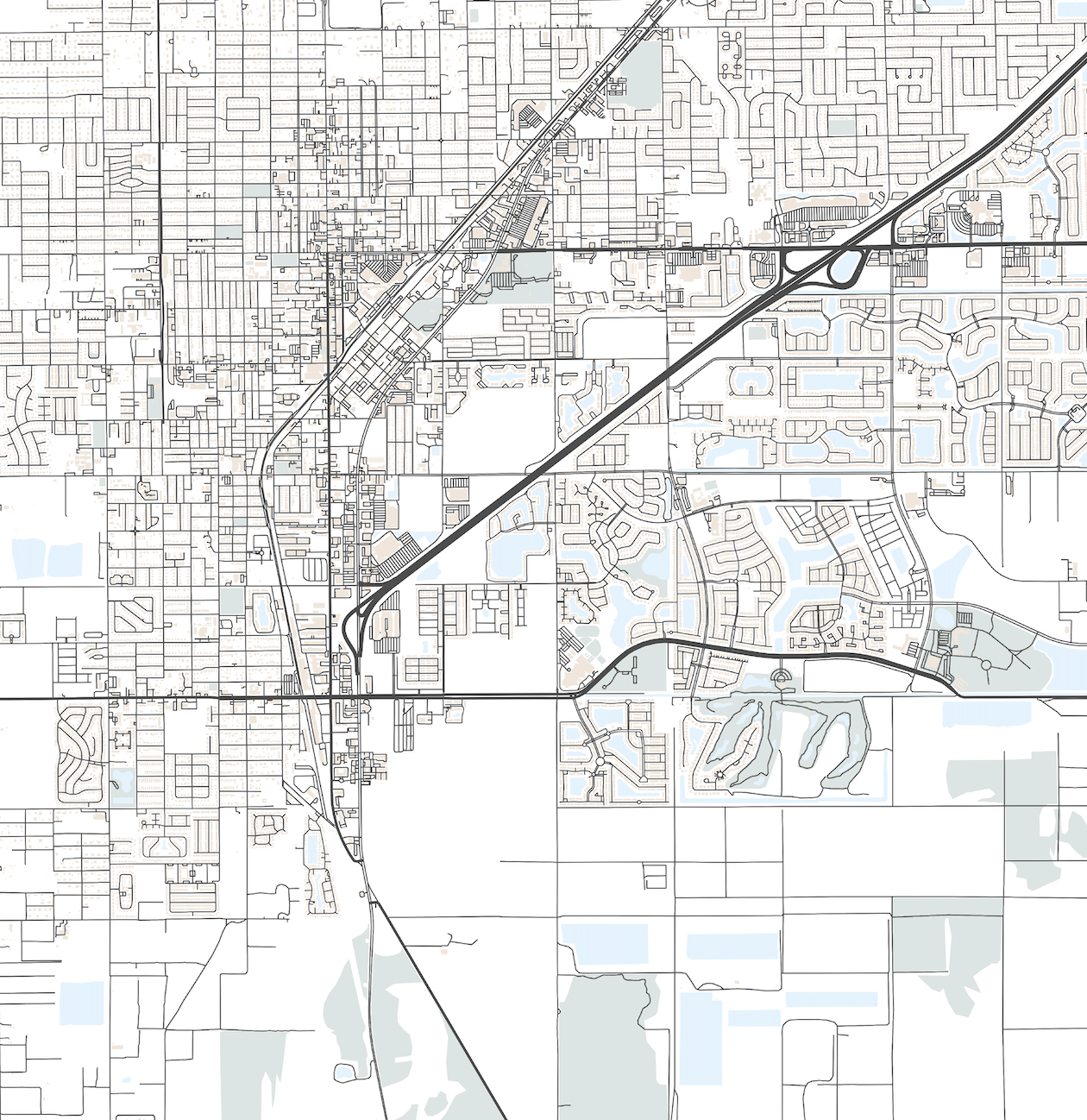 Homestead Map Print – VirtualMap