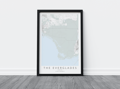 Everglades Map Print