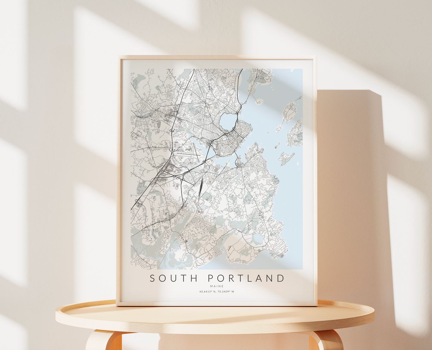 South Portland Map Print