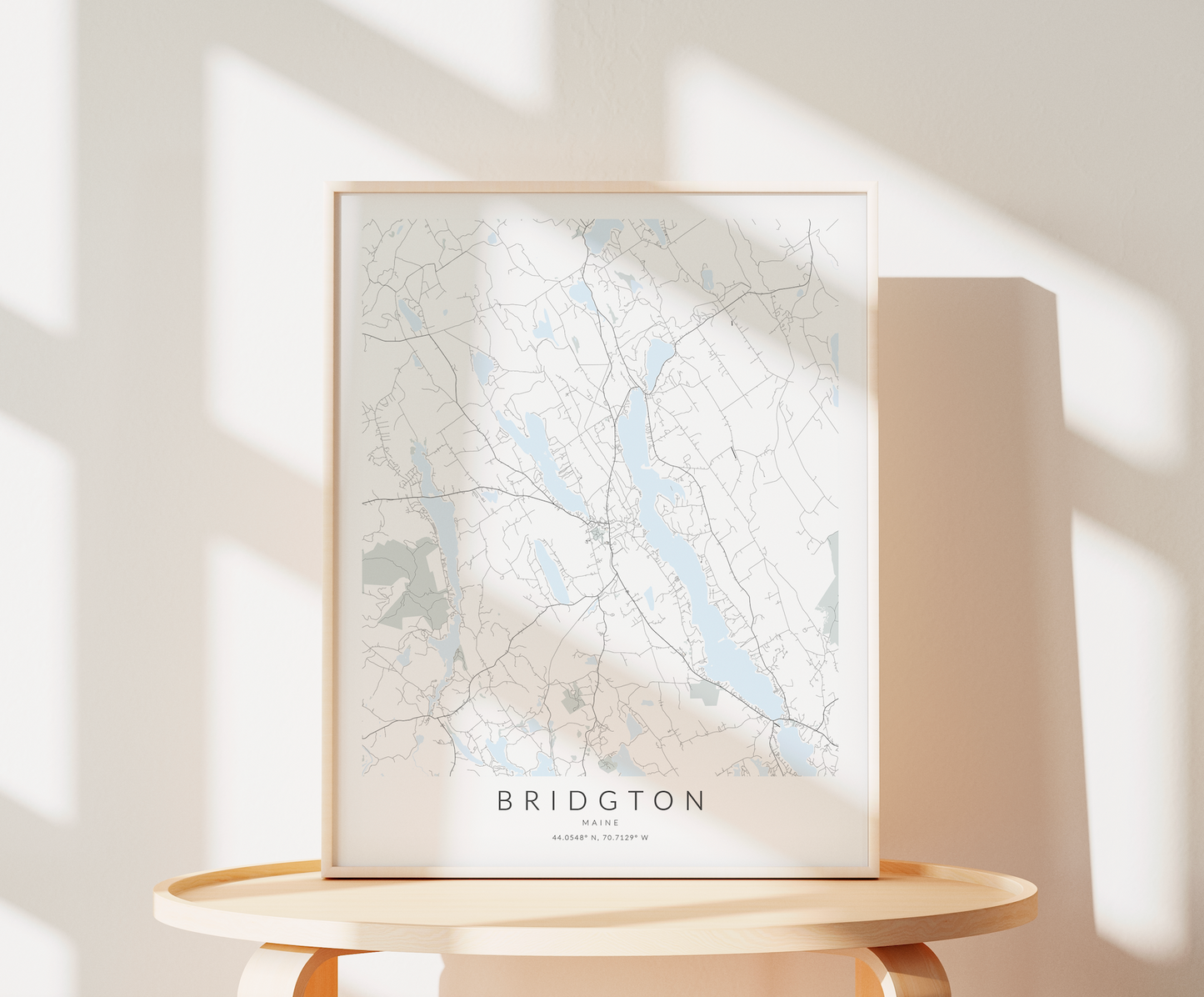 Bridgton Map Print