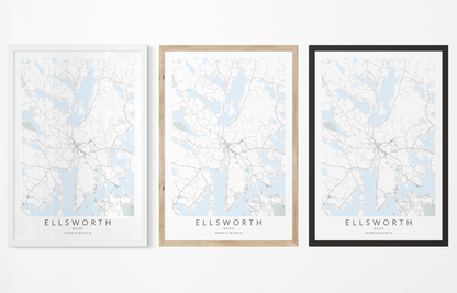 Ellsworth Map Print