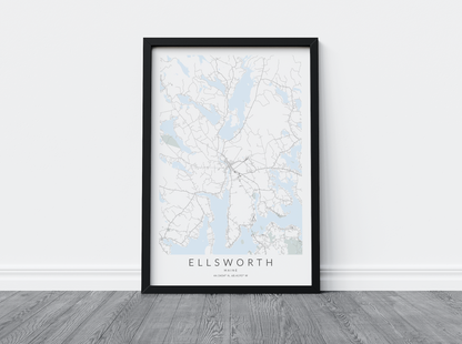 Ellsworth Map Print