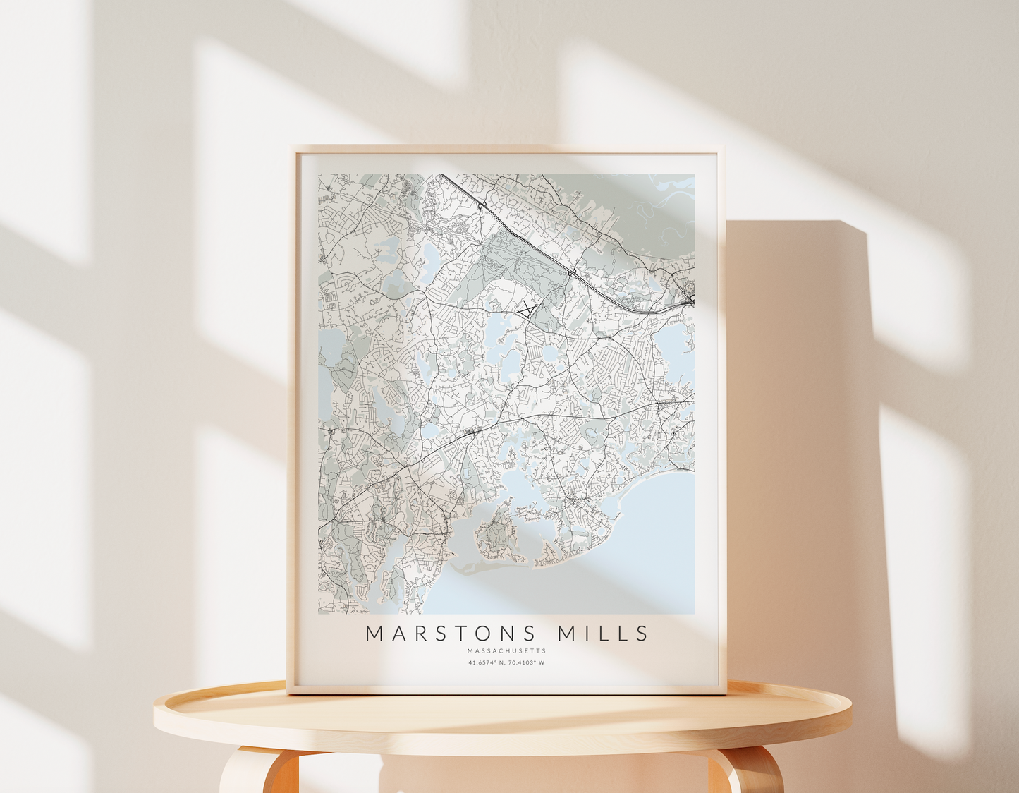 Marstons Mills Map Print