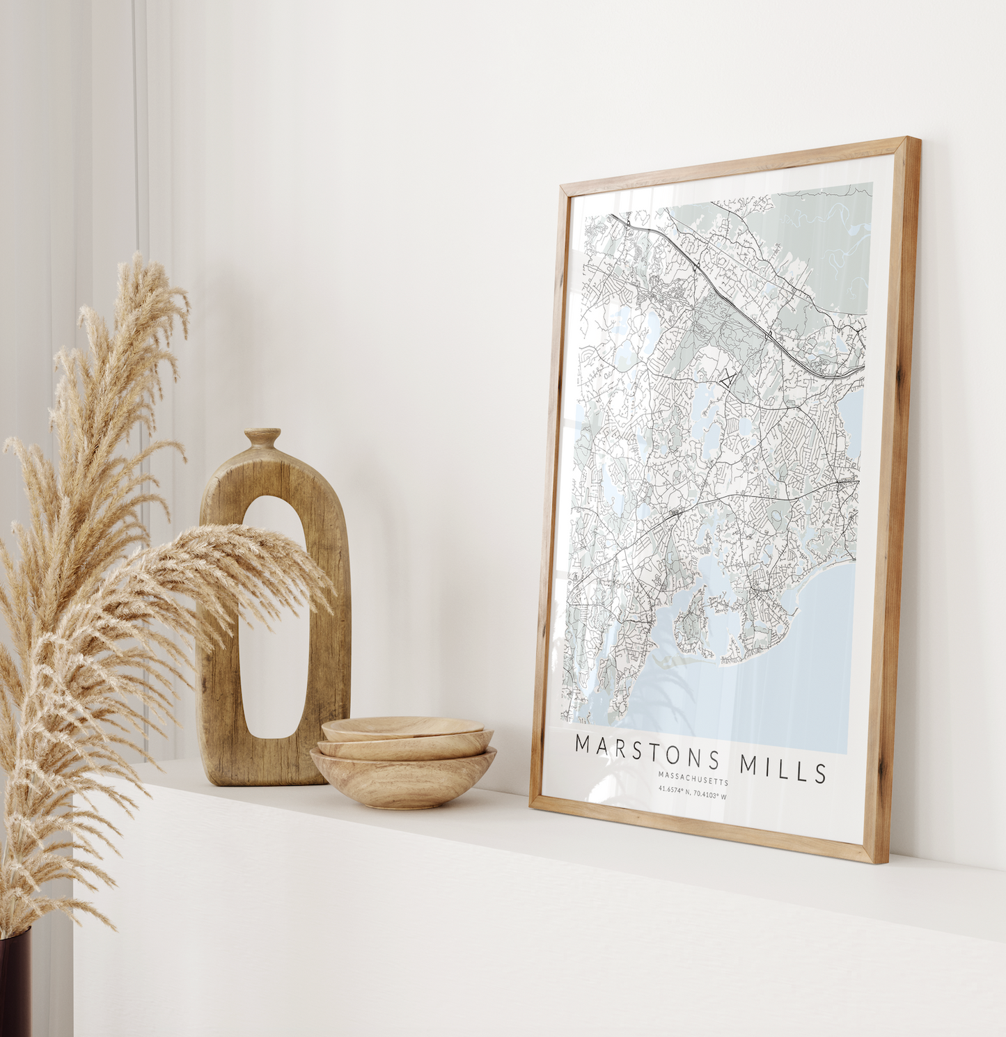 Marstons Mills Map Print