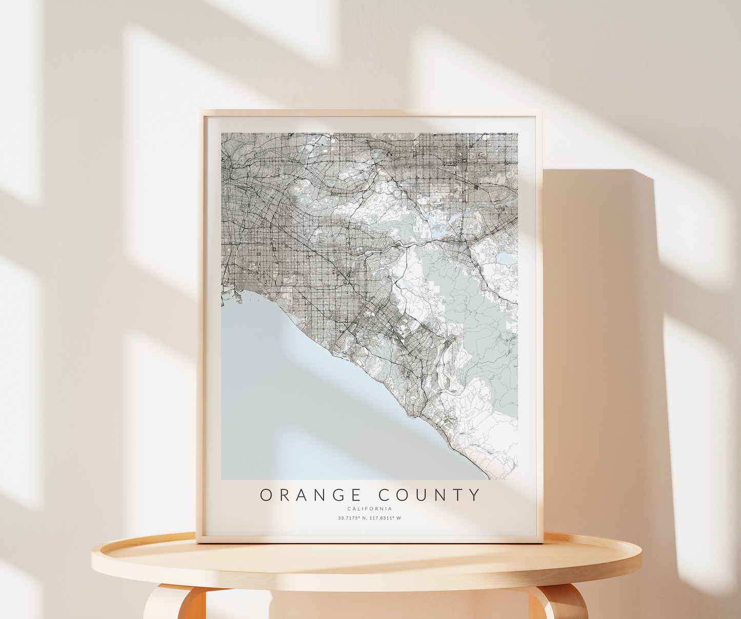 Orange County Map Print