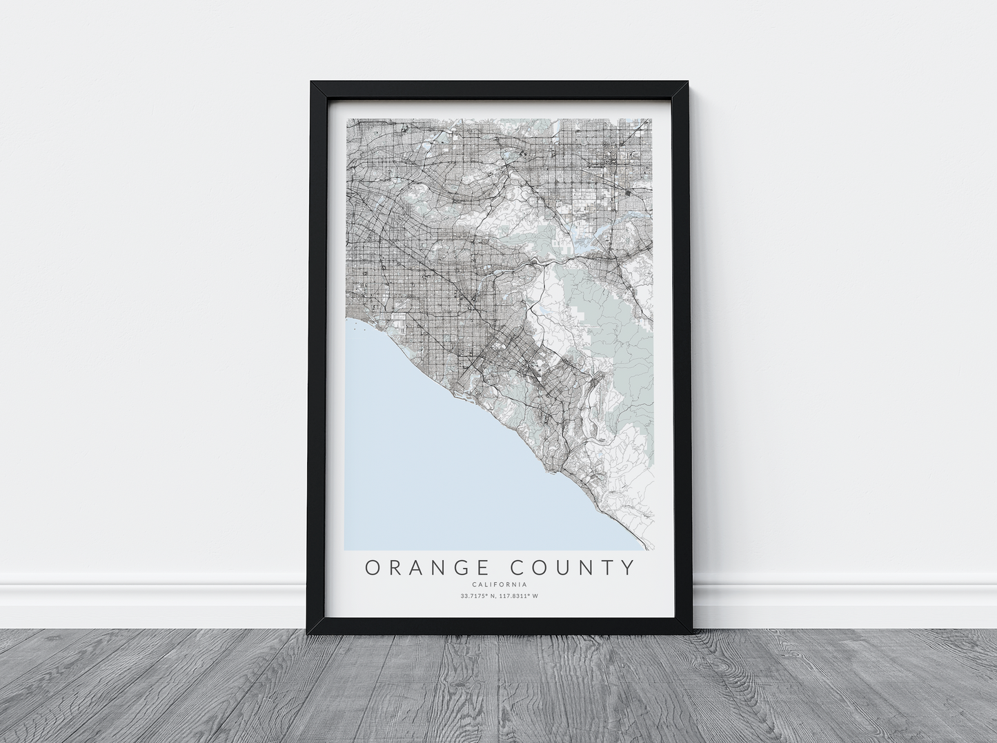Orange County Map Print