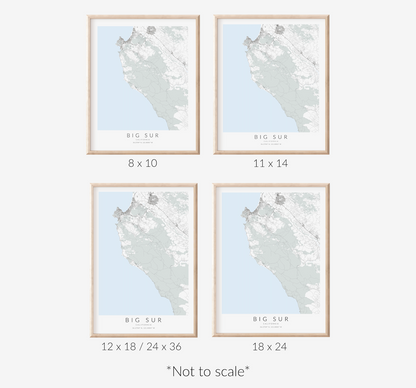 Big Sur Map Print
