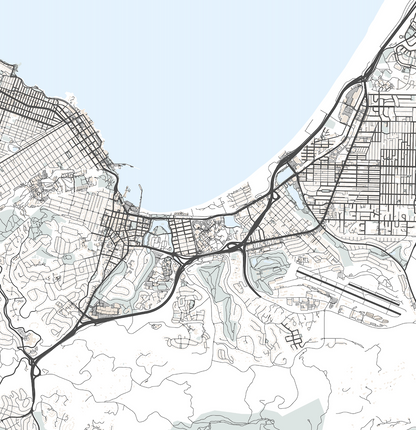 Monterey Map Print