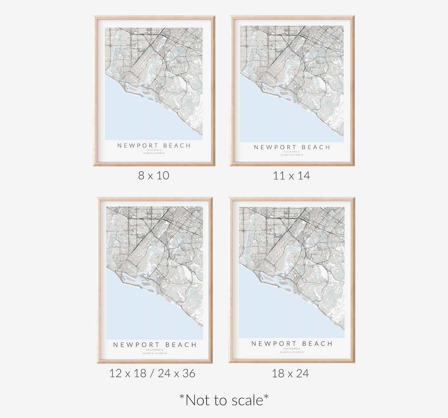 Newport Beach Map Print