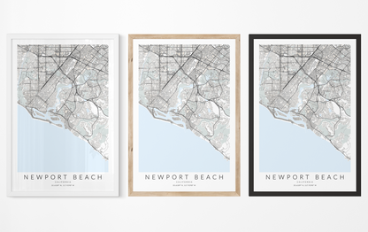 Newport Beach Map Print