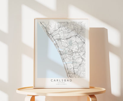 Carlsbad Map Print