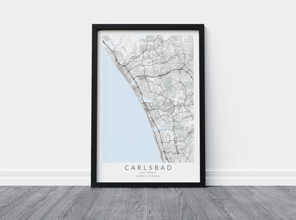 Carlsbad Map Print