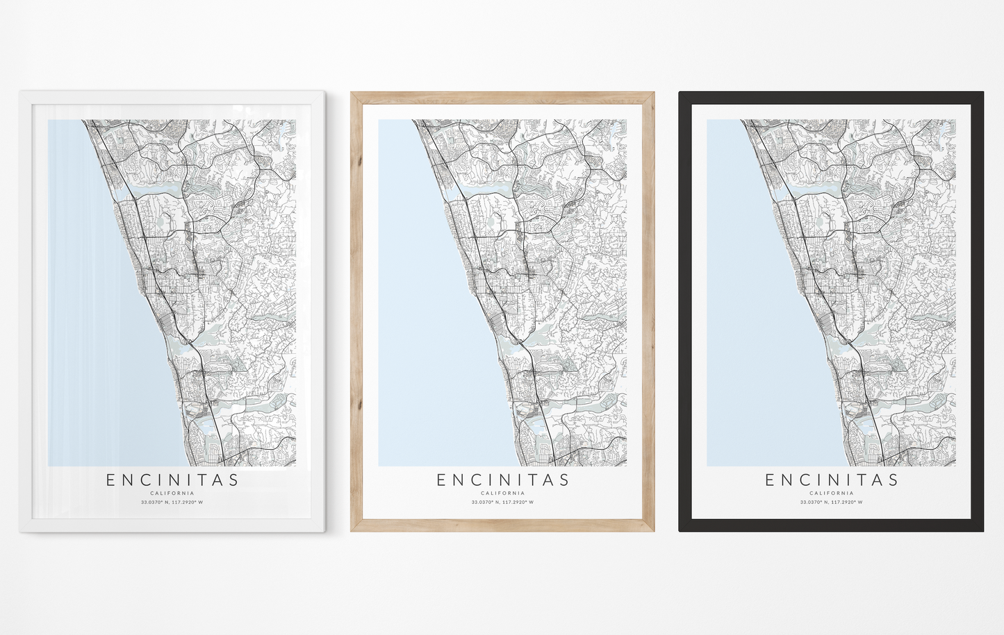 Encinitas Map Print