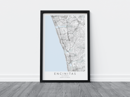Encinitas Map Print
