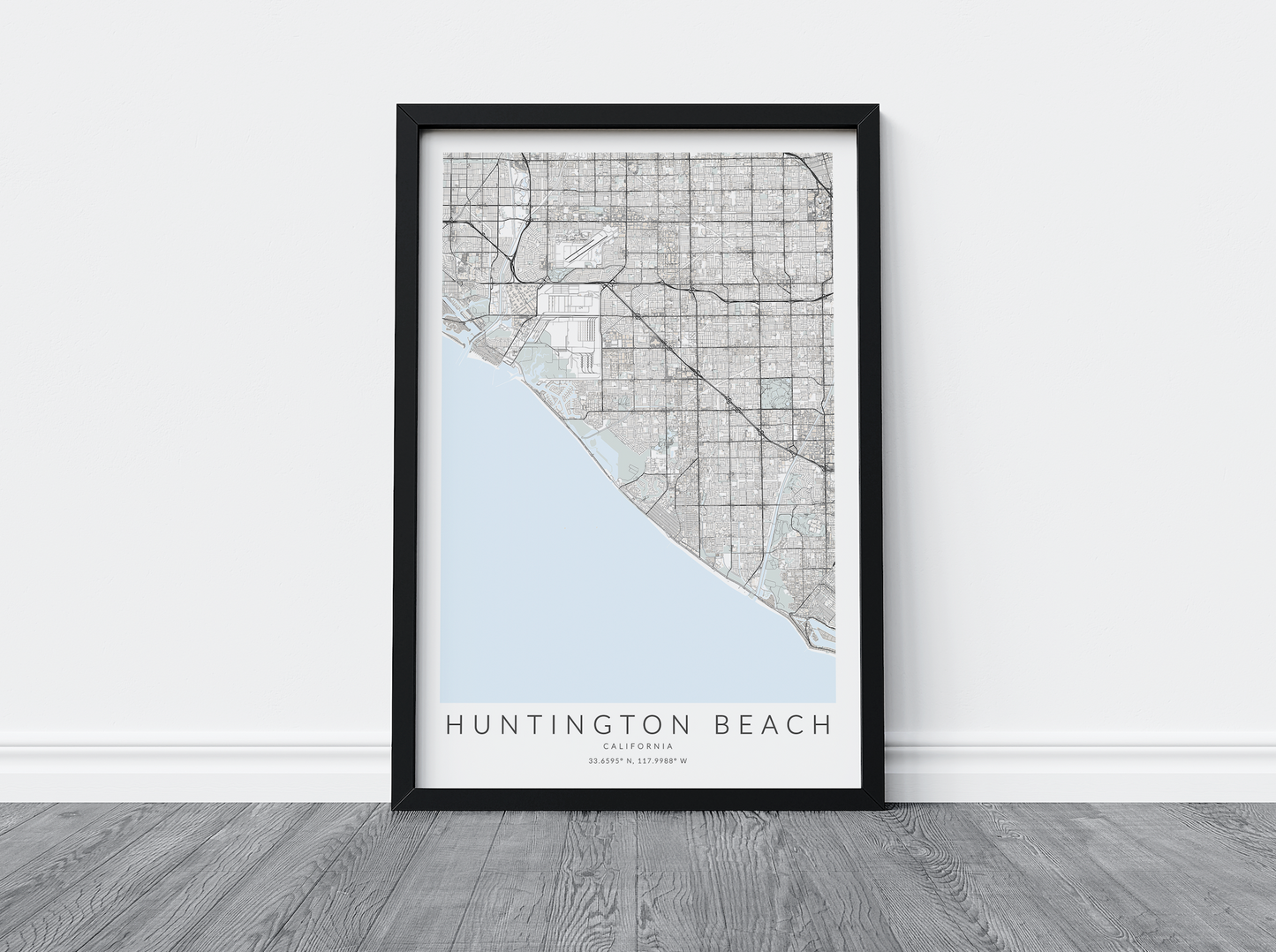 Huntington Beach Map Print
