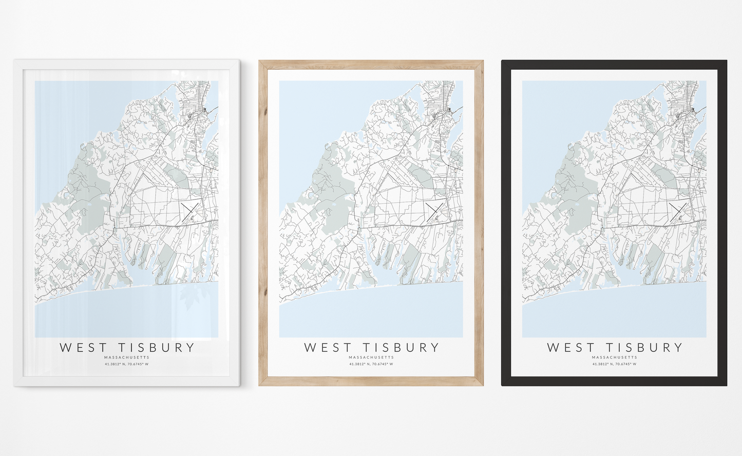 West Tisbury Map Print