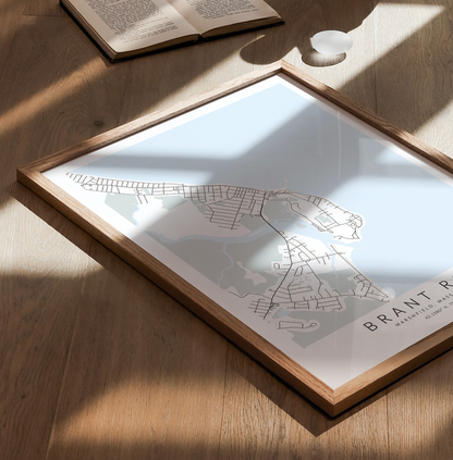 Brant Rock Map Print