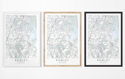 Rowley Map Print